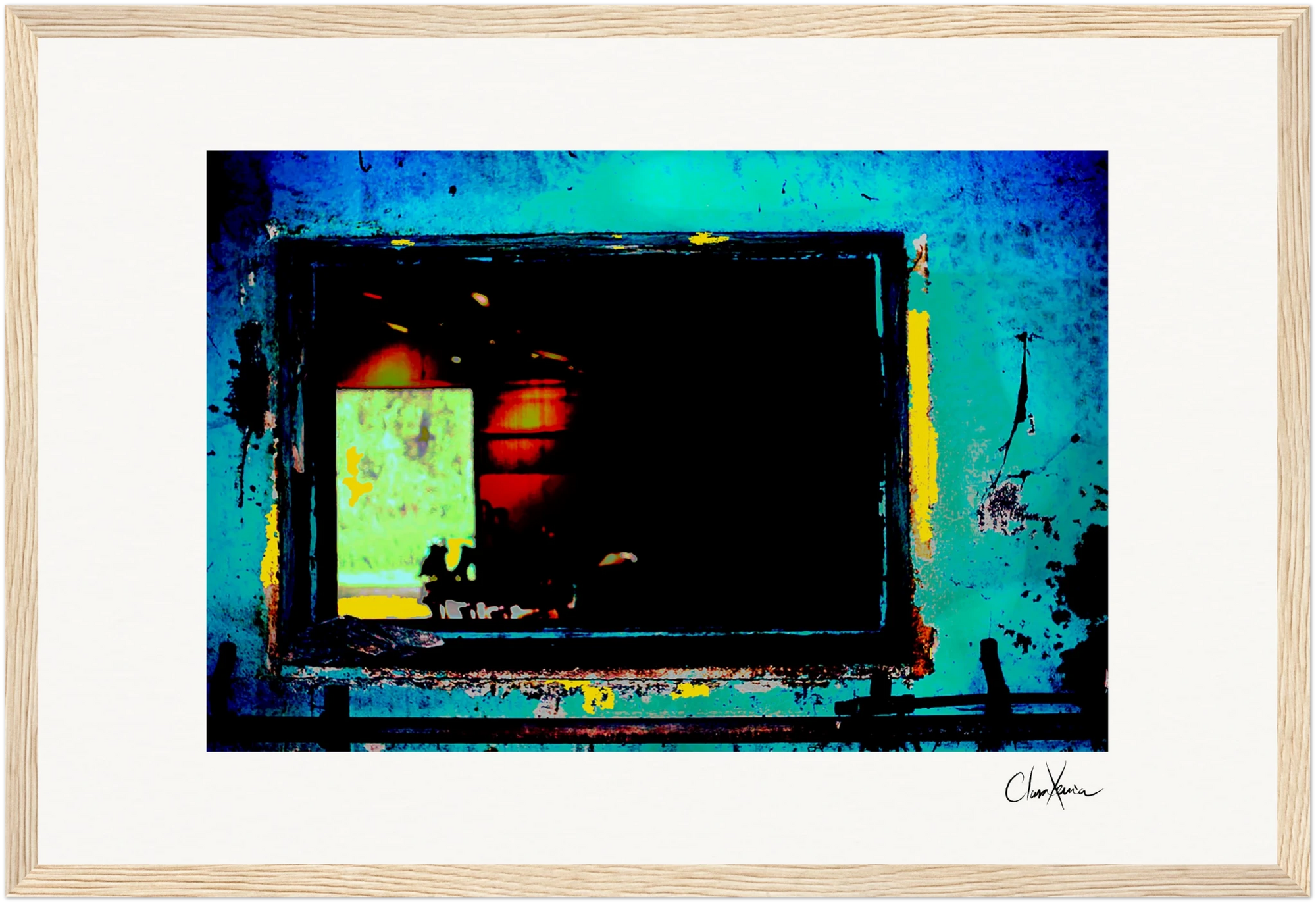 Web of Colors Framed print 30x40 cm / 12x16″ Wood frame 31
