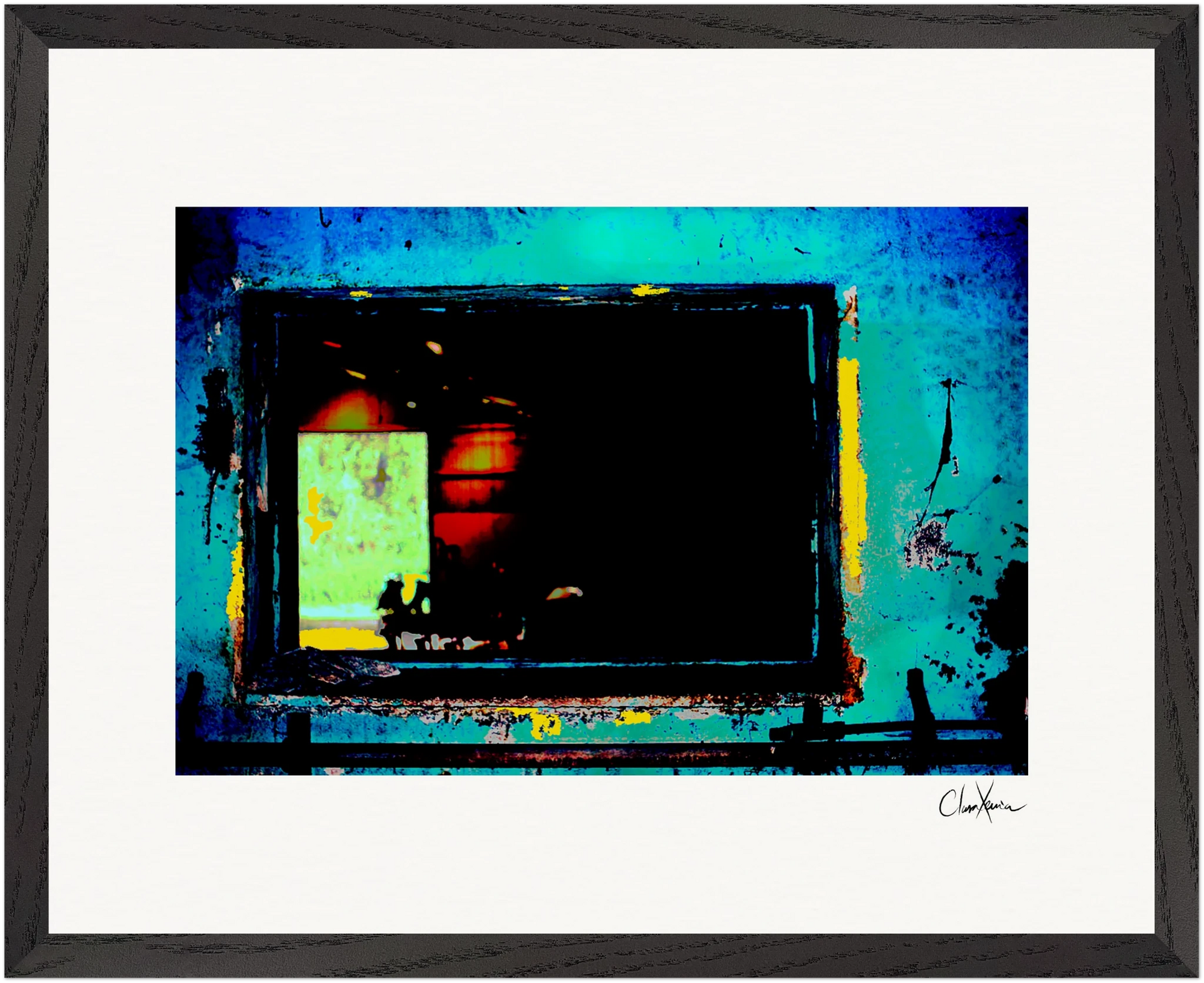 Web of Colors Framed print 30x45 cm / 12x18″ Black frame 48