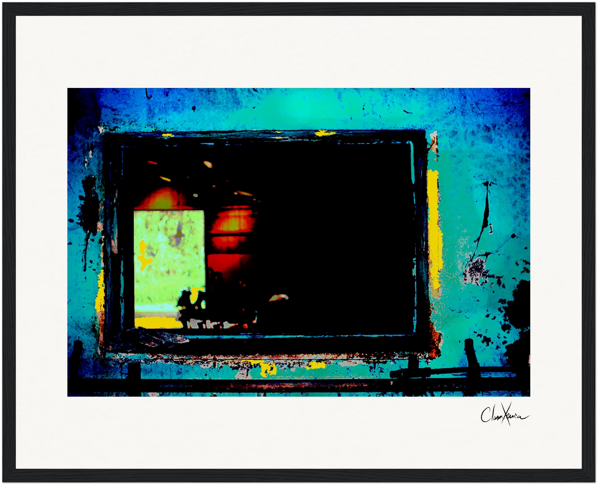 Web of Colors Framed print 30x45 cm / 12x18″ Black frame 68