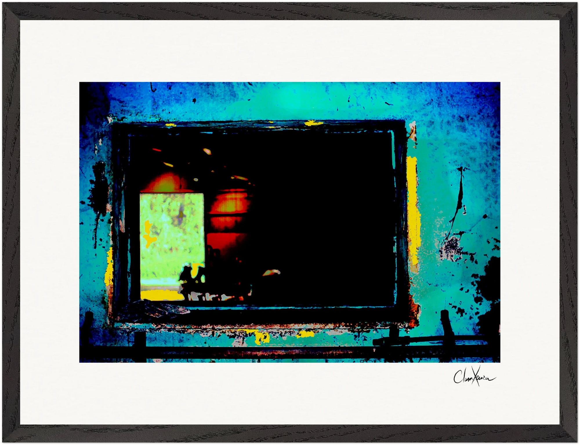 Web of Colors Framed print 40x50 cm / 16x20″ Black frame 49