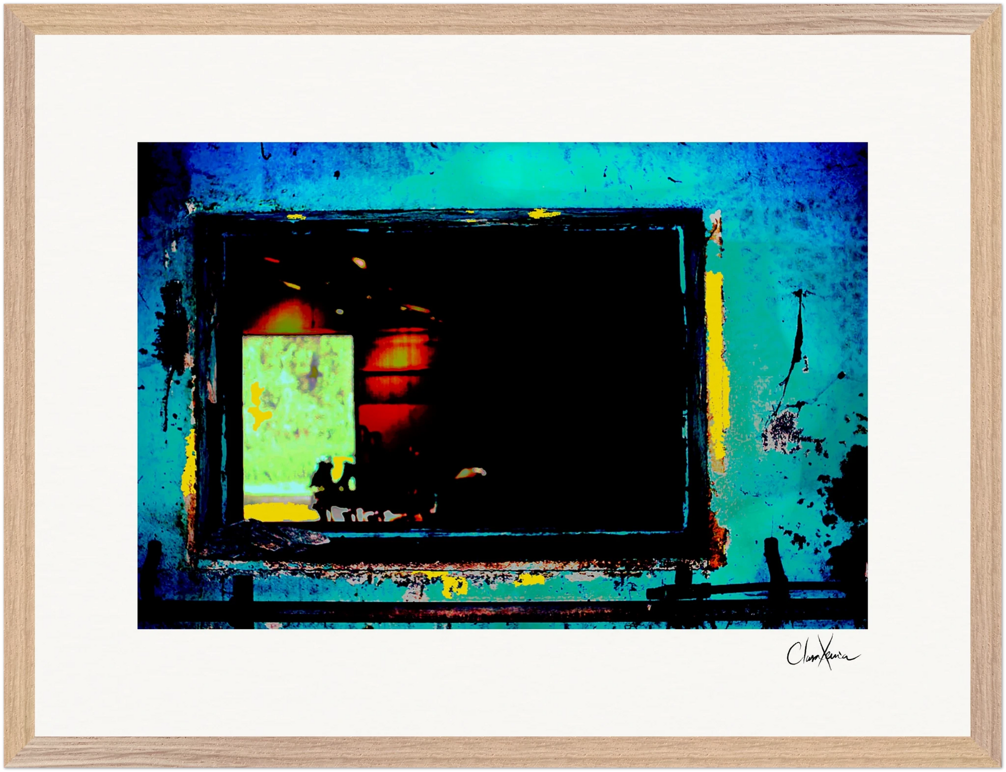 Web of Colors Framed print 40x50 cm / 16x20″ Wood frame 32