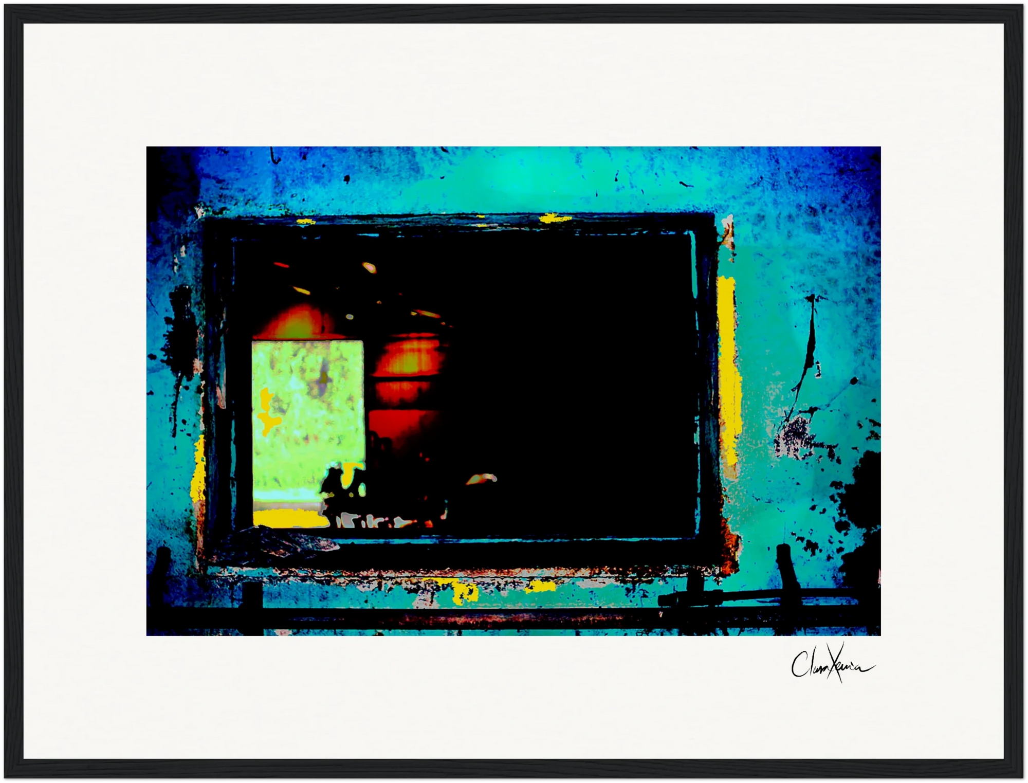 Web of Colors Framed print 40x60 cm / 16x24″ Black frame 70