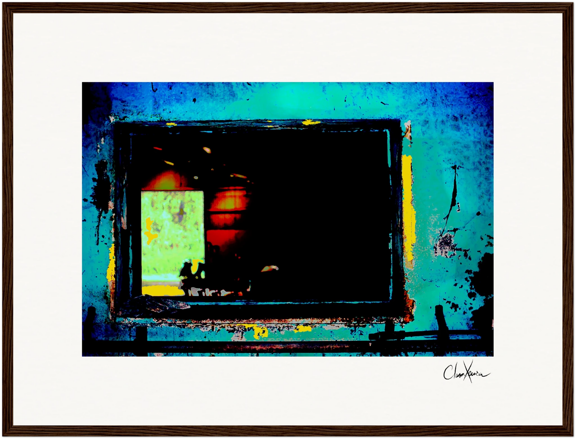 Web of Colors Framed print 40x60 cm / 16x24″ Dark wood frame 52