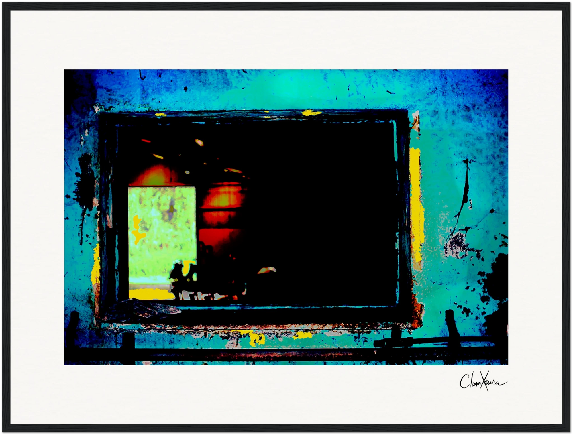 Web of Colors Framed print 45x60 cm / 18x24″ Black frame 72