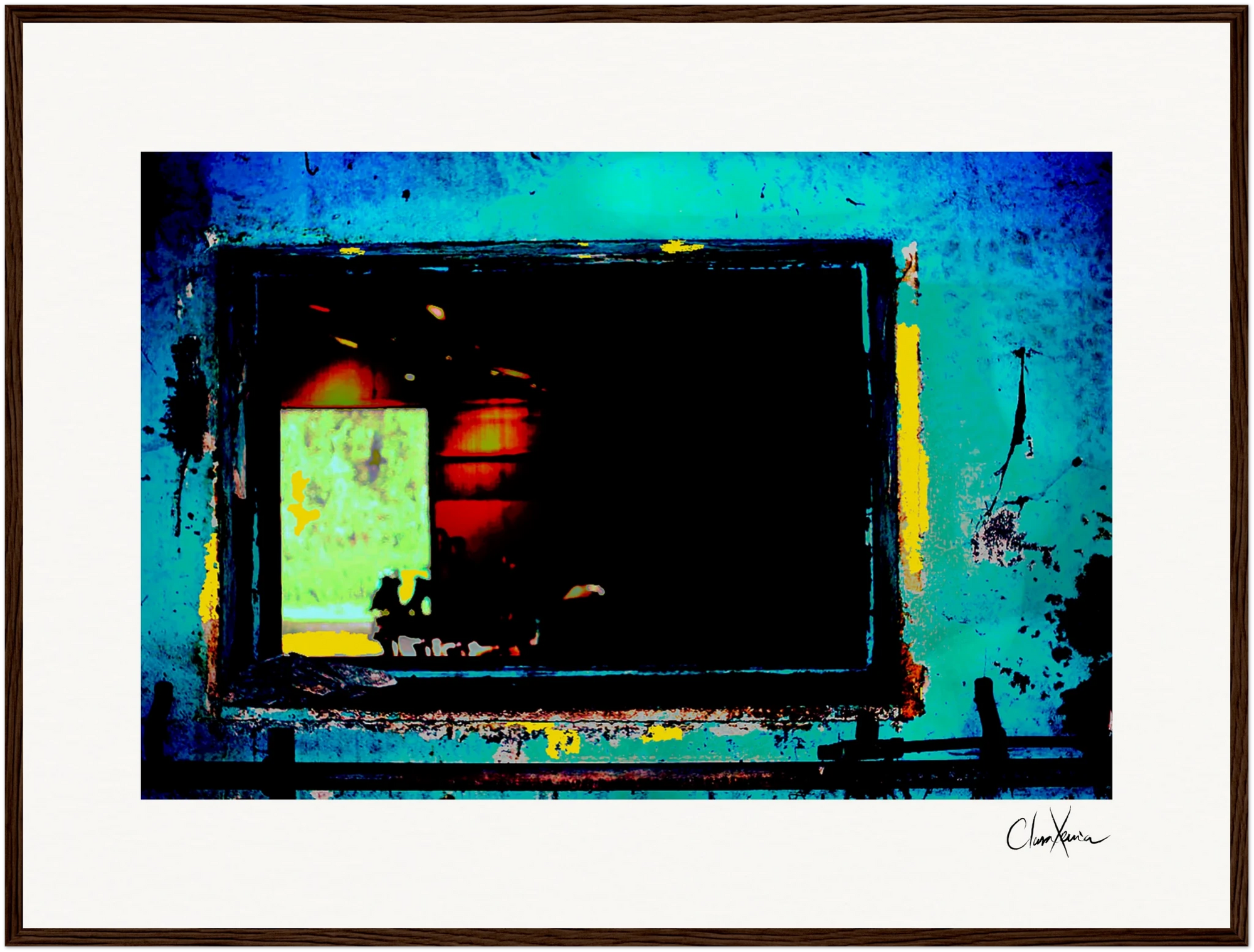 Web of Colors Framed print 45x60 cm / 18x24″ Dark wood frame 54