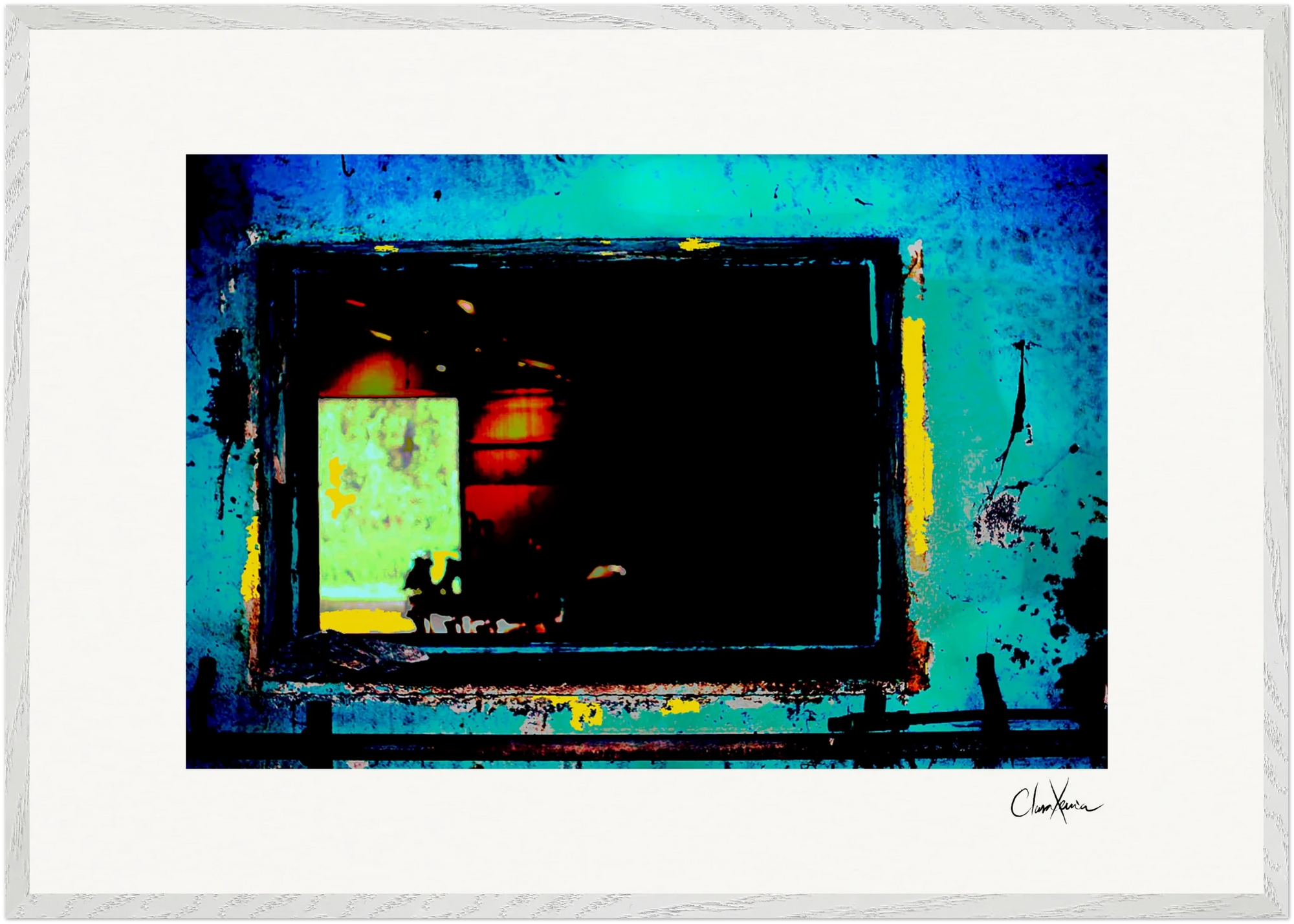 Web of Colors Framed print 50x70 cm / 20x28″ White frame 19