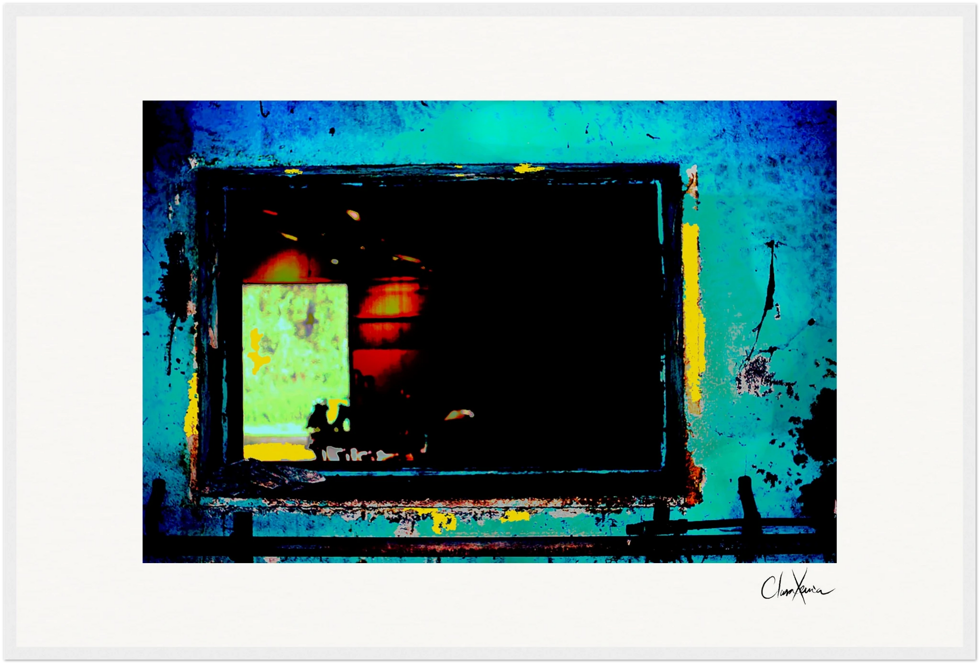 Web of Colors Framed print 50x70 cm / 20x28″ White frame 19