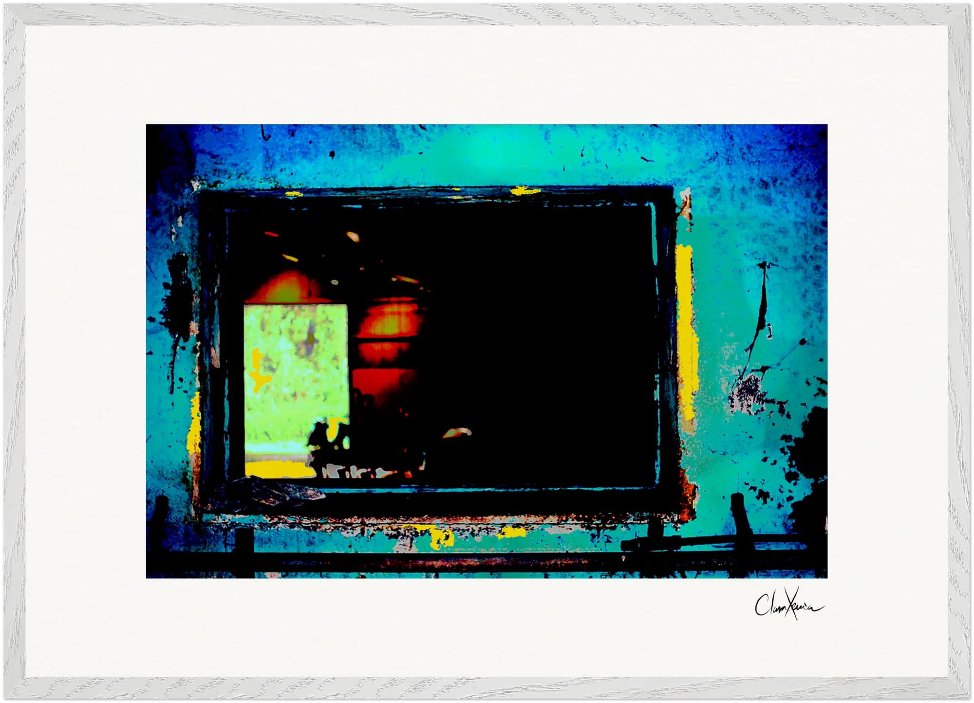 Web of Colors Framed print 60x80 cm / 24x32″ White frame 20