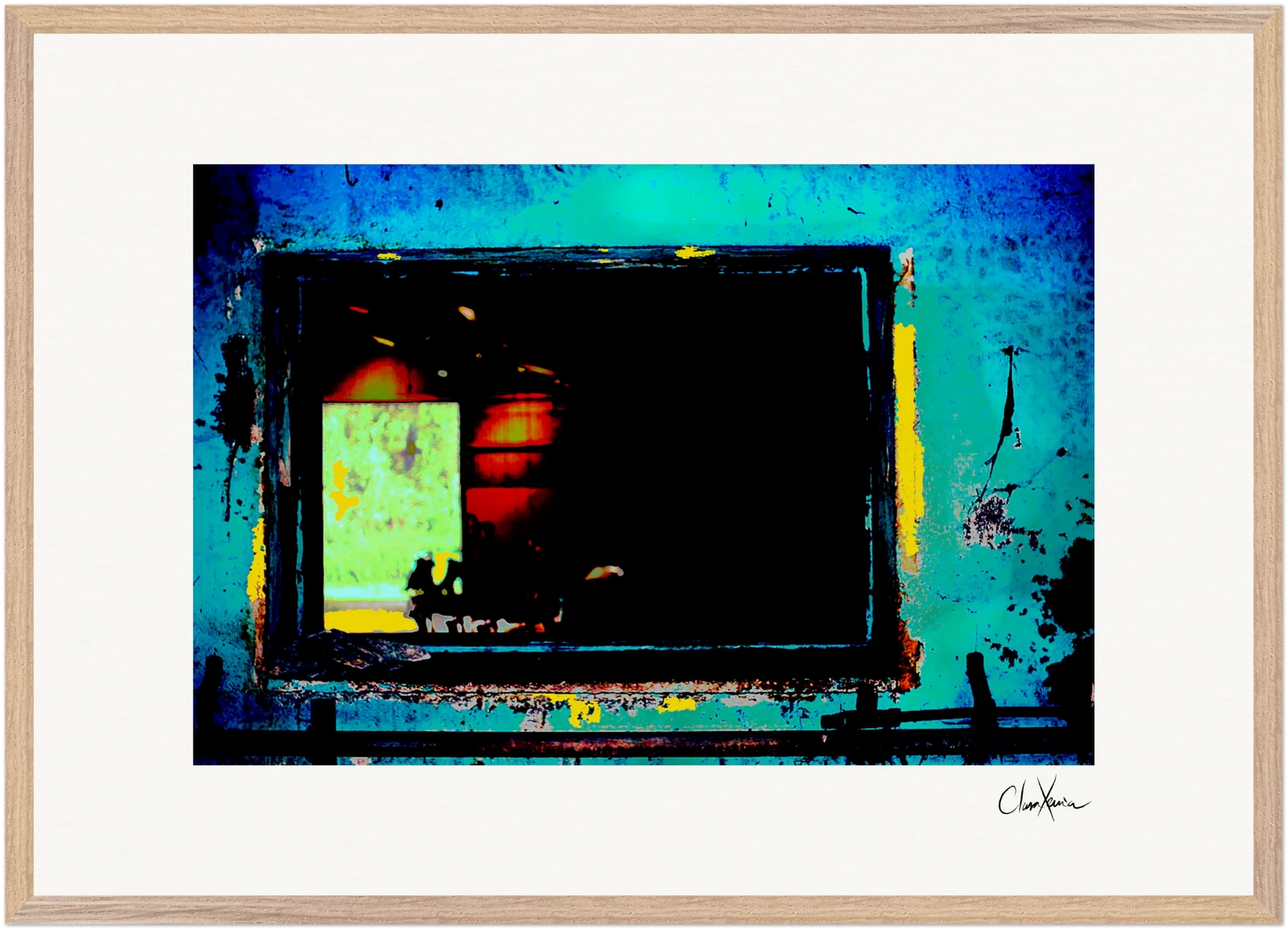 Web of Colors Framed print 60x80 cm / 24x32″ Wood frame 37