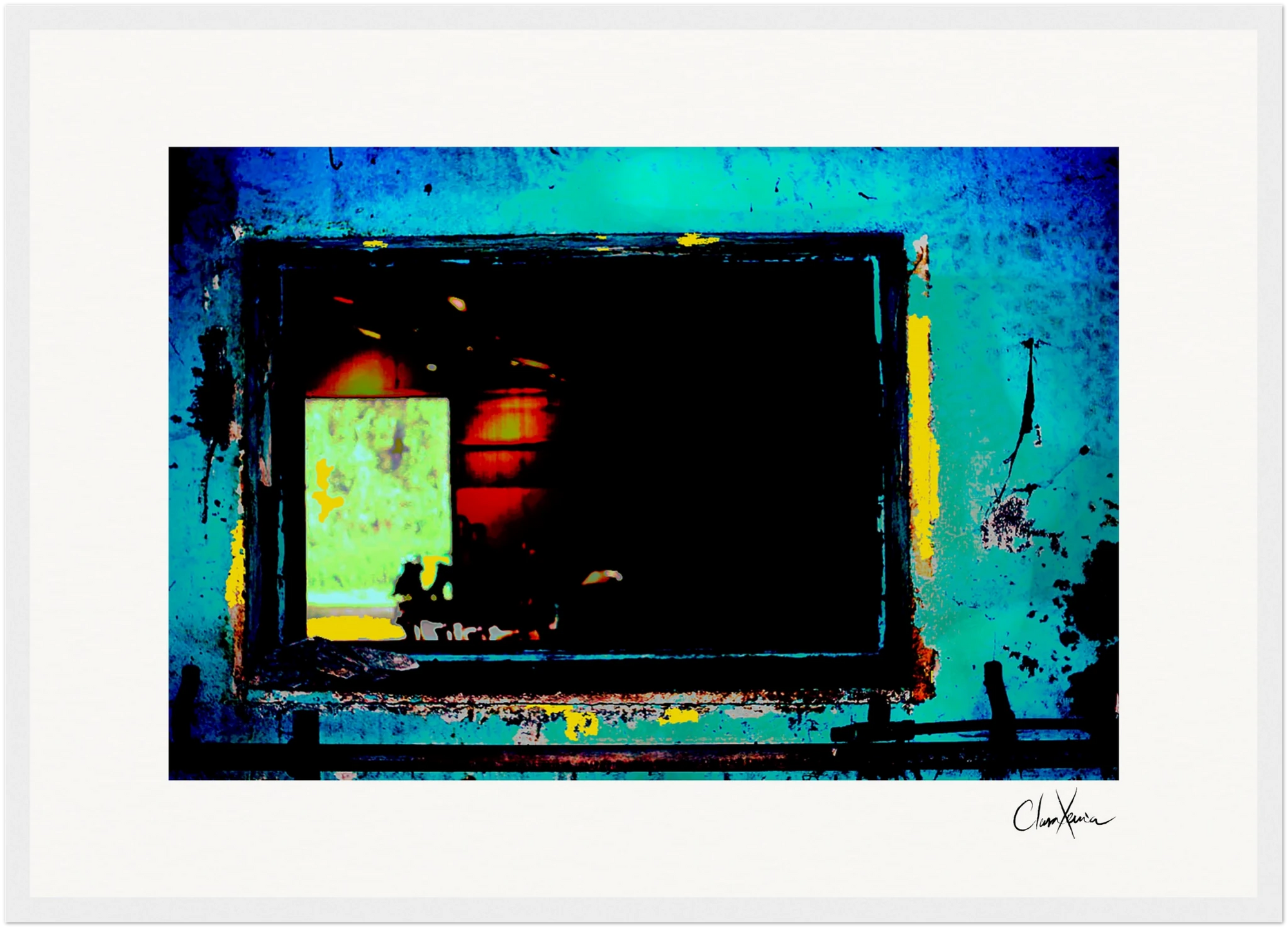 Web of Colors Framed print 60x90 cm / 24x36″ White frame 22