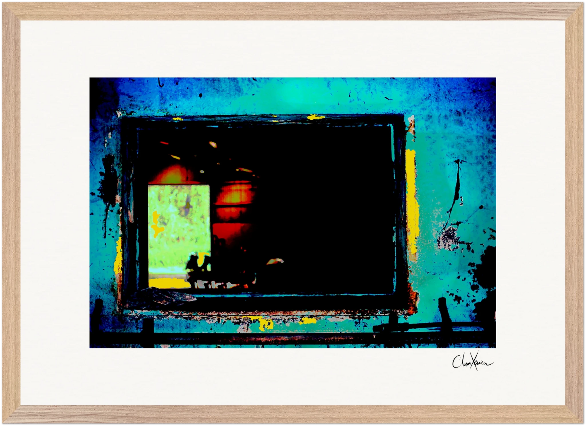 Web of Colors Framed print 60x90 cm / 24x36″ Wood frame 38