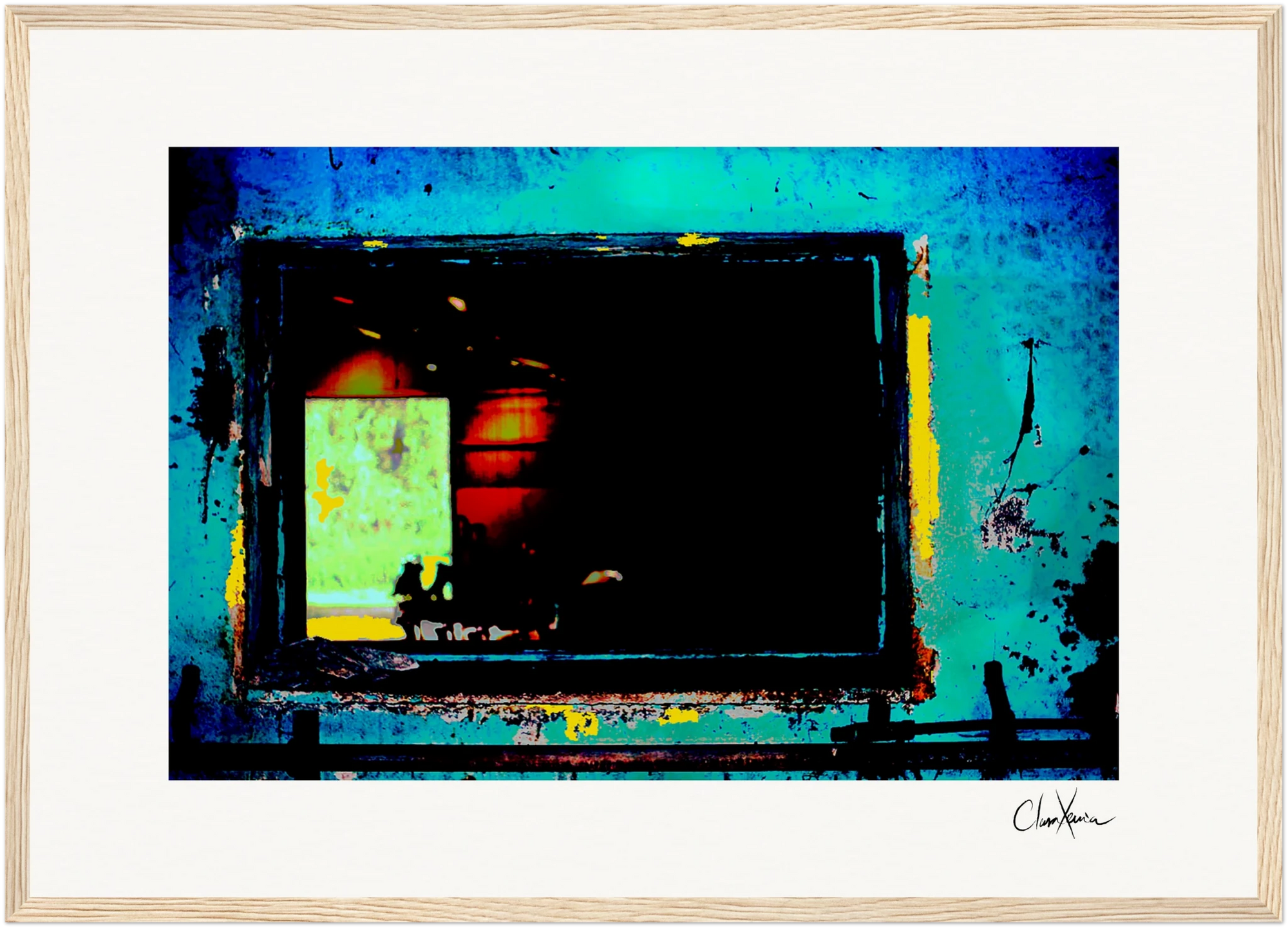 Web of Colors Framed print 60x90 cm / 24x36″ Wood frame 40