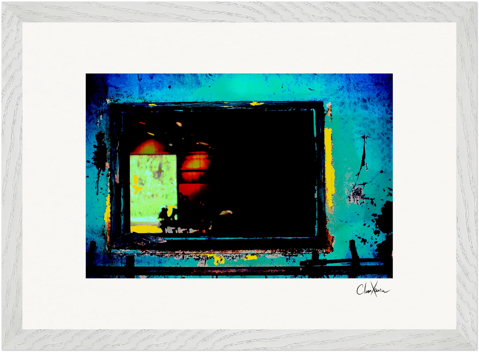 Web of Colors Framed print 70x100 cm / 28x40″ White frame 22