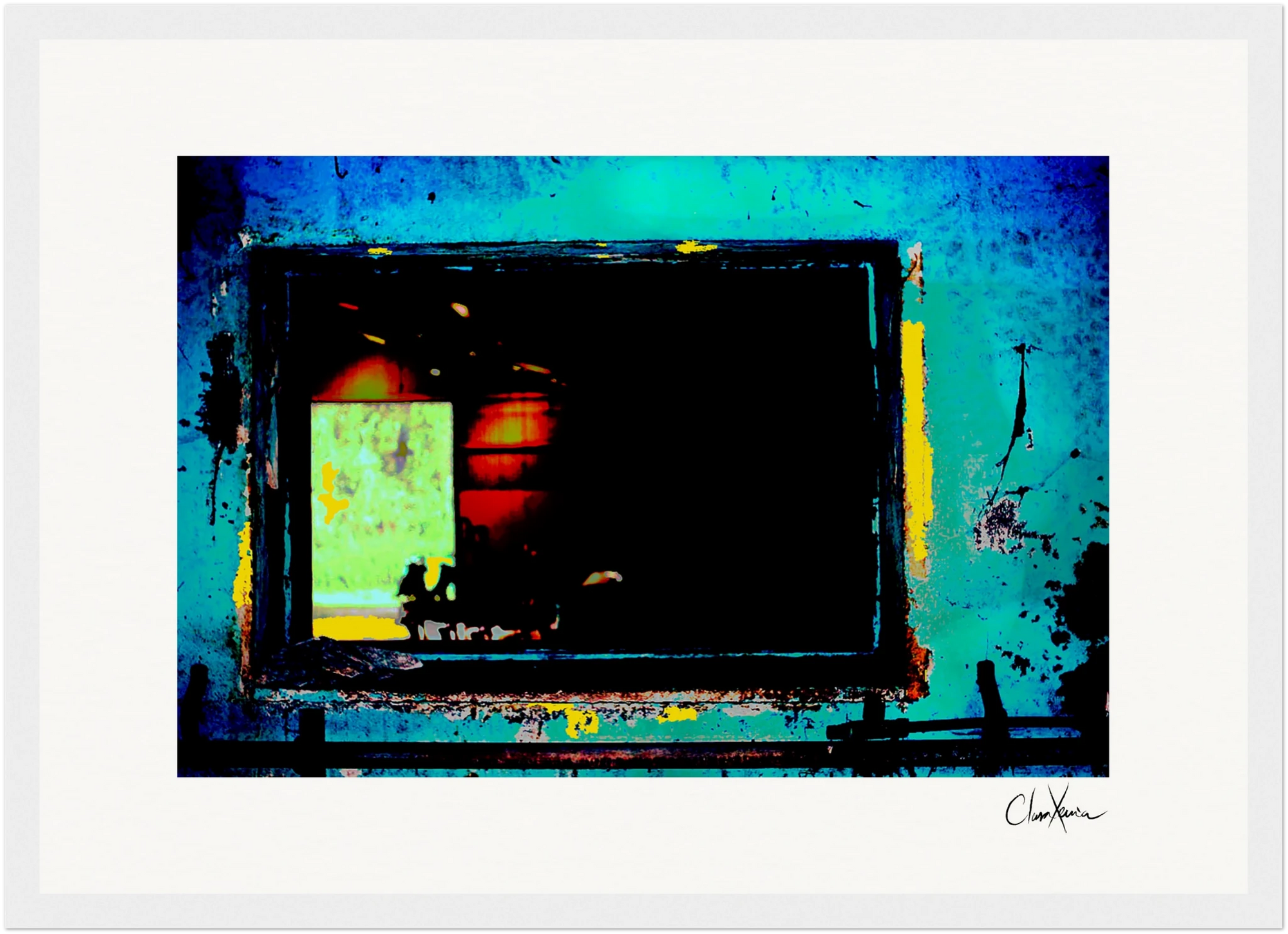 Web of Colors Framed print 70x100 cm / 28x40″ White frame 23