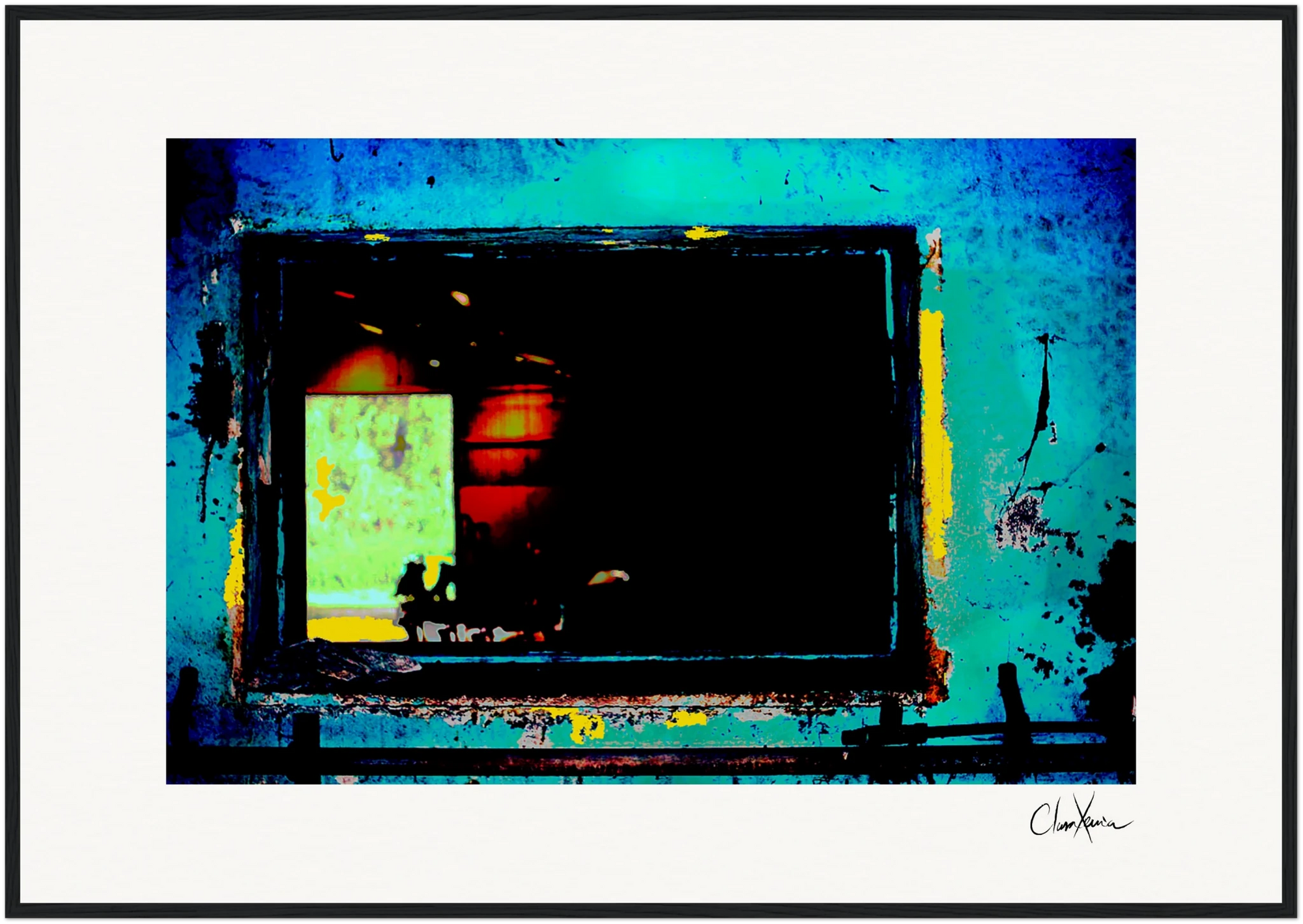 Web of Colors Framed print A1 (59.4 x 84.1 cm) Black frame 74