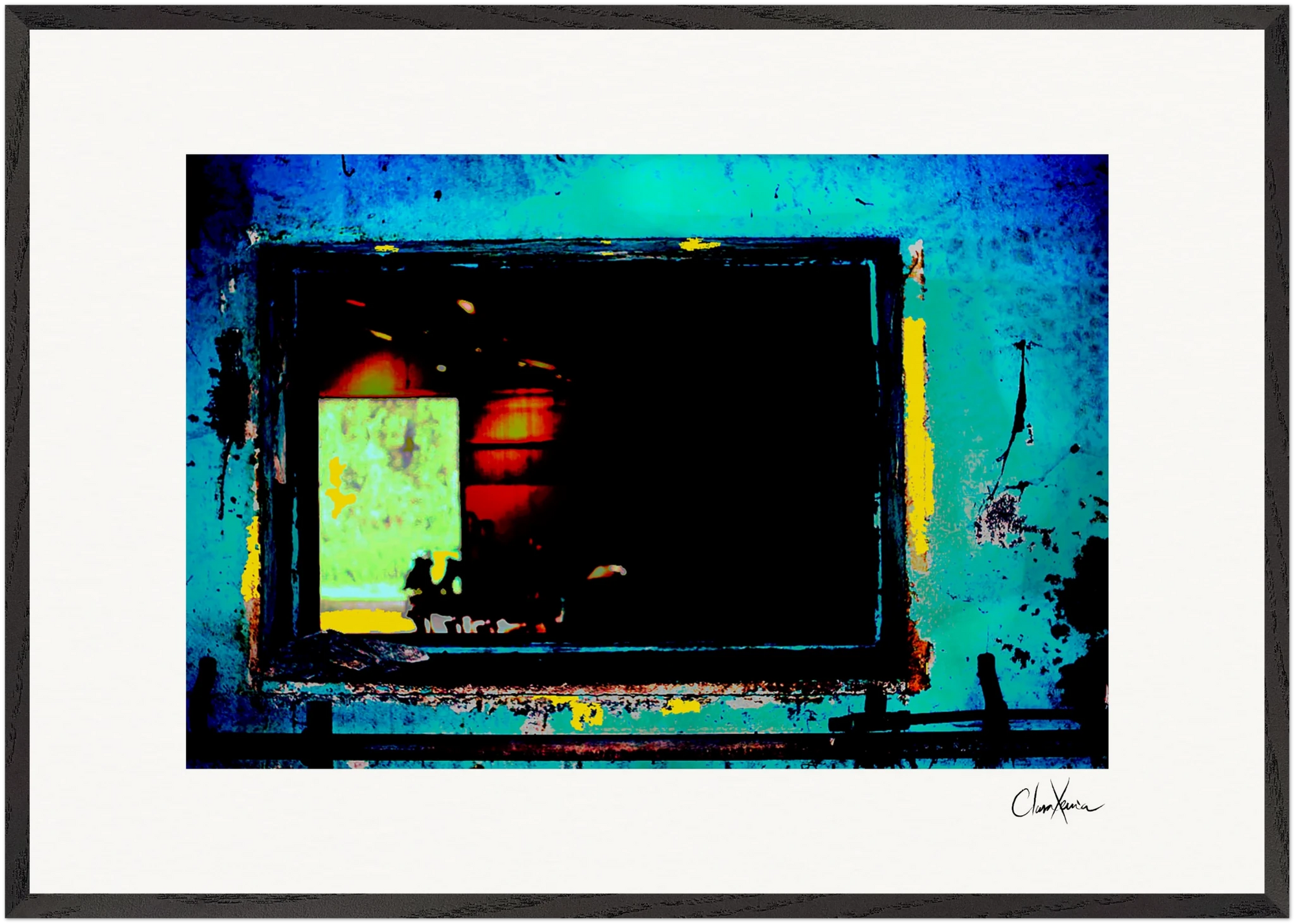 Web of Colors Framed print A1 (59.4 x 84.1 cm) Black frame 53