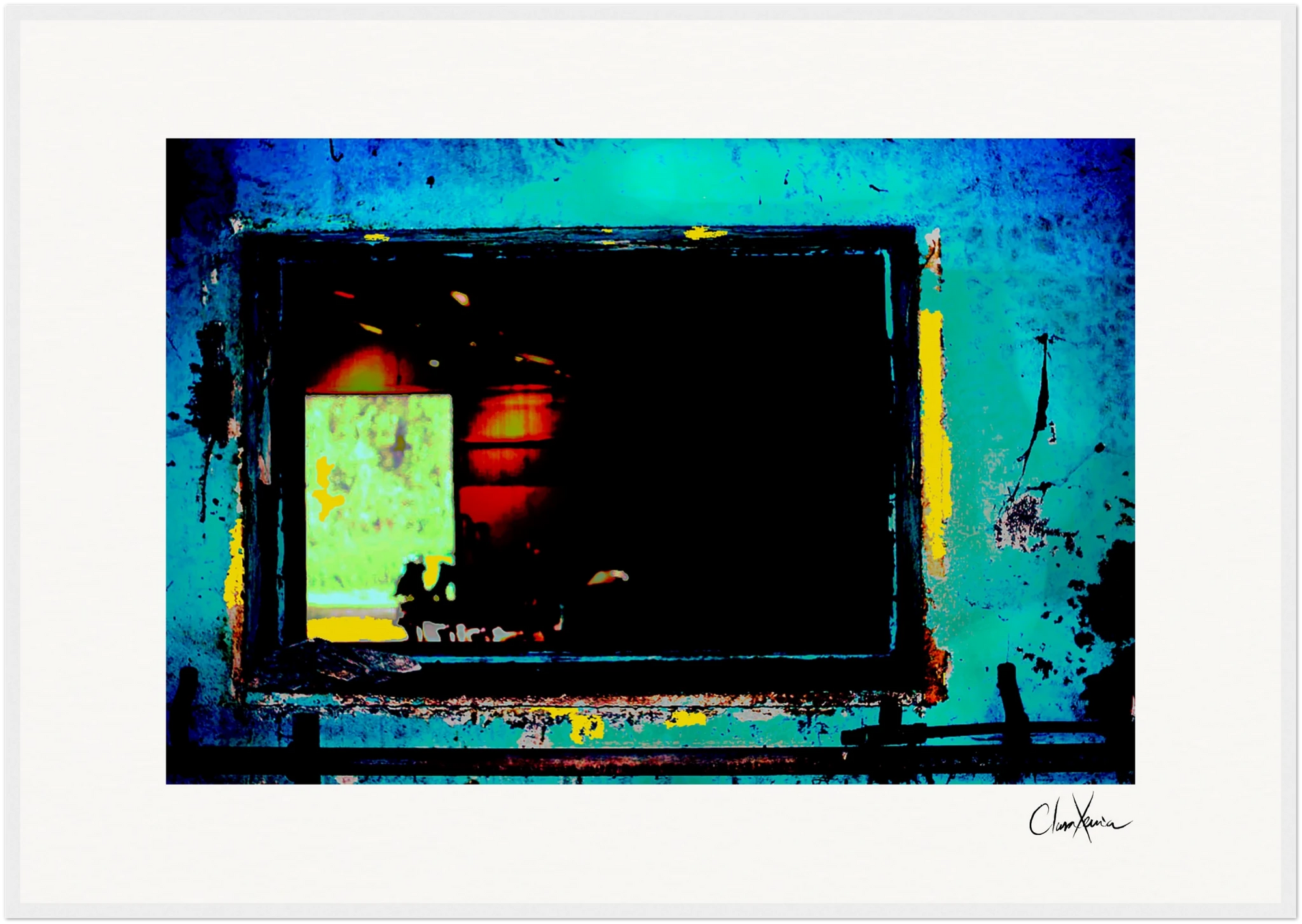 Web of Colors Framed print A1 (59.4 x 84.1 cm) White frame 20