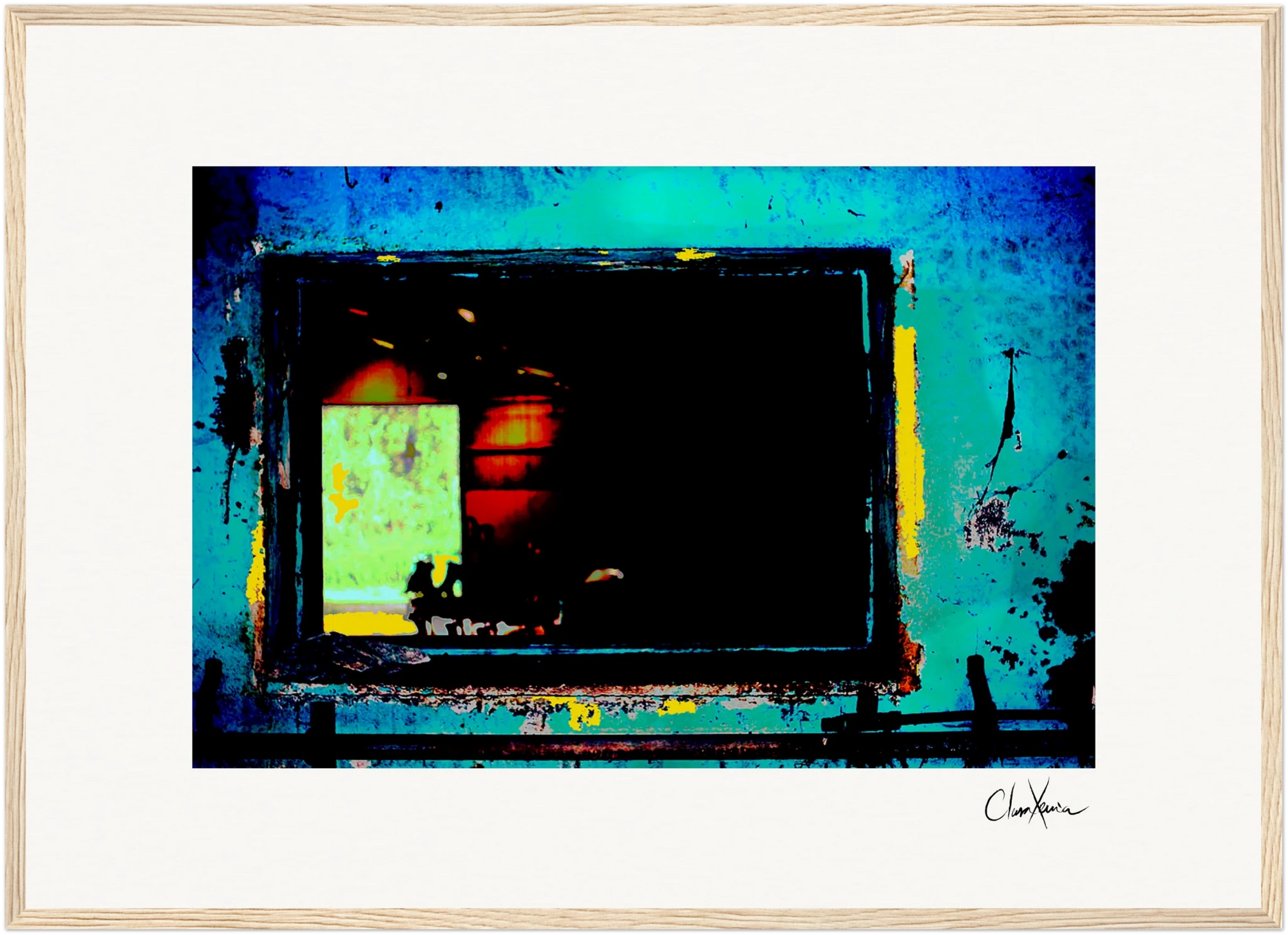 Web of Colors Framed print A2 (42 x 59.4 cm) Wood frame 35