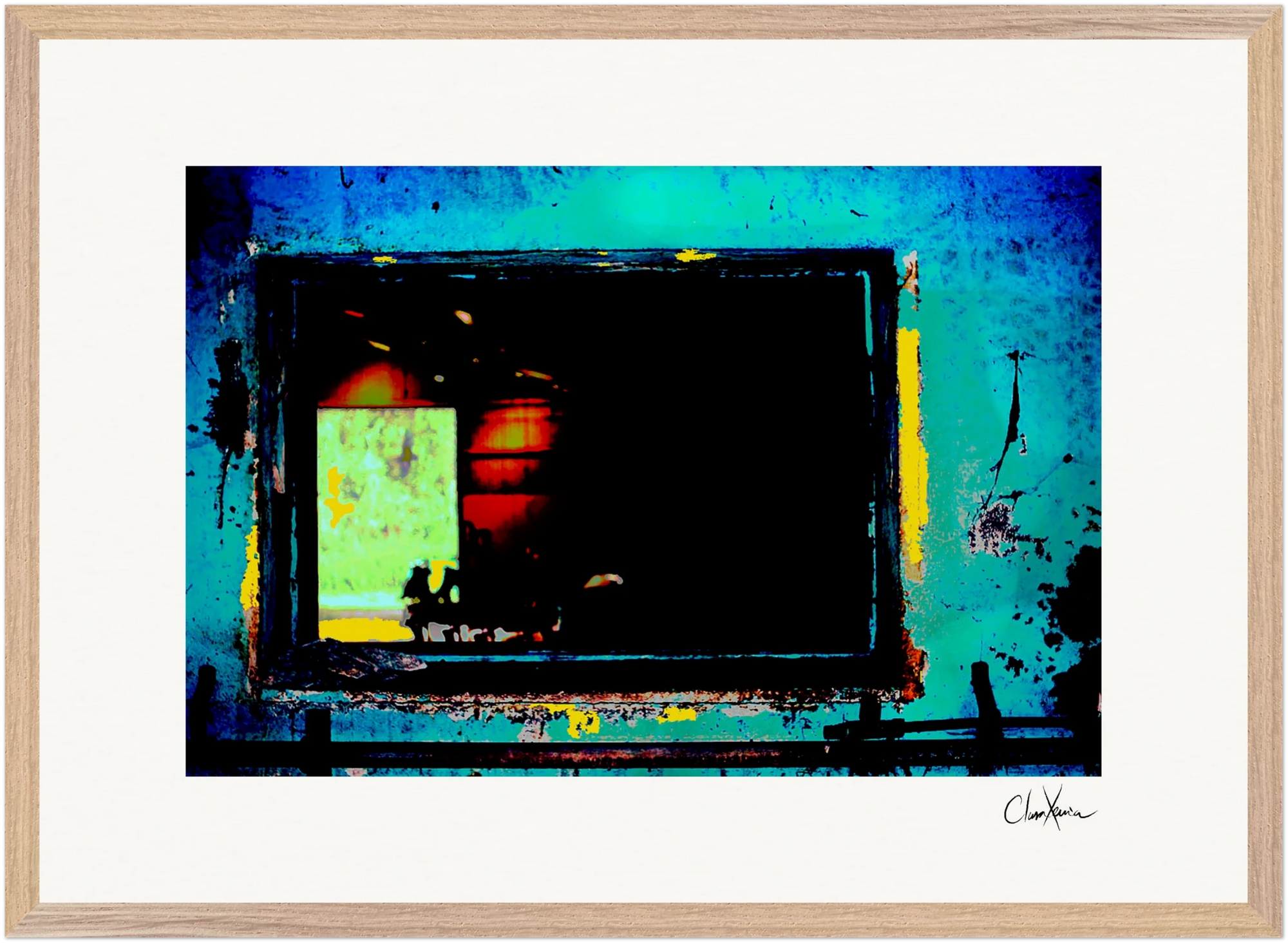 Web of Colors Framed print A2 (42 x 59.4 cm) Wood frame 33