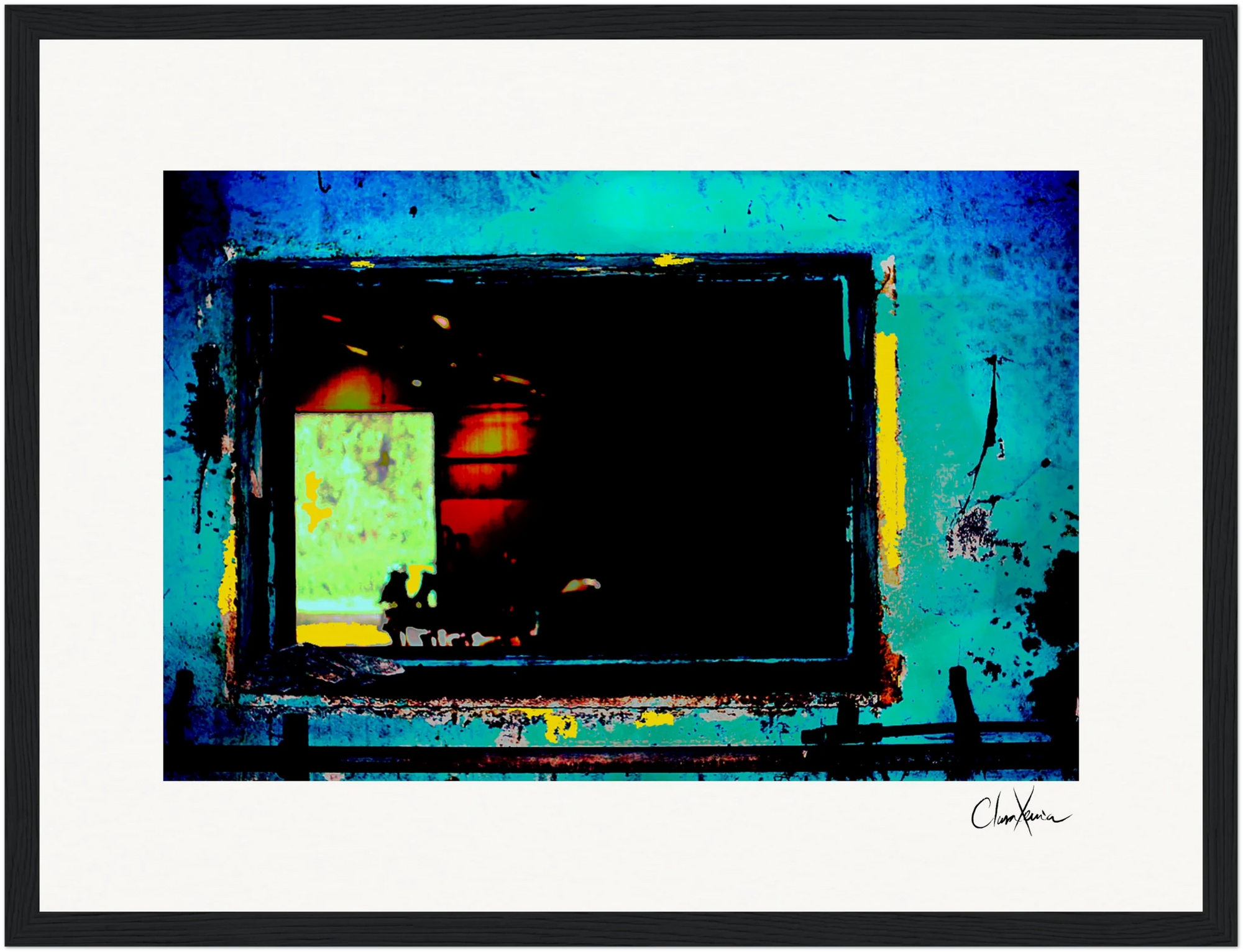 Web of Colors Framed print A3 (29.7 x 42 cm) Black frame 66