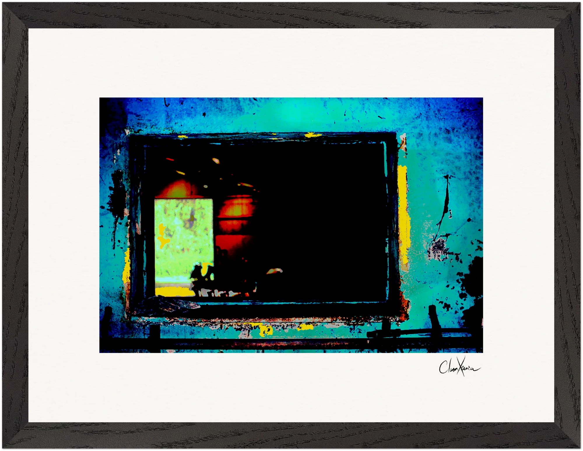 Web of Colors Framed print A3 (29.7 x 42 cm) Black frame 46