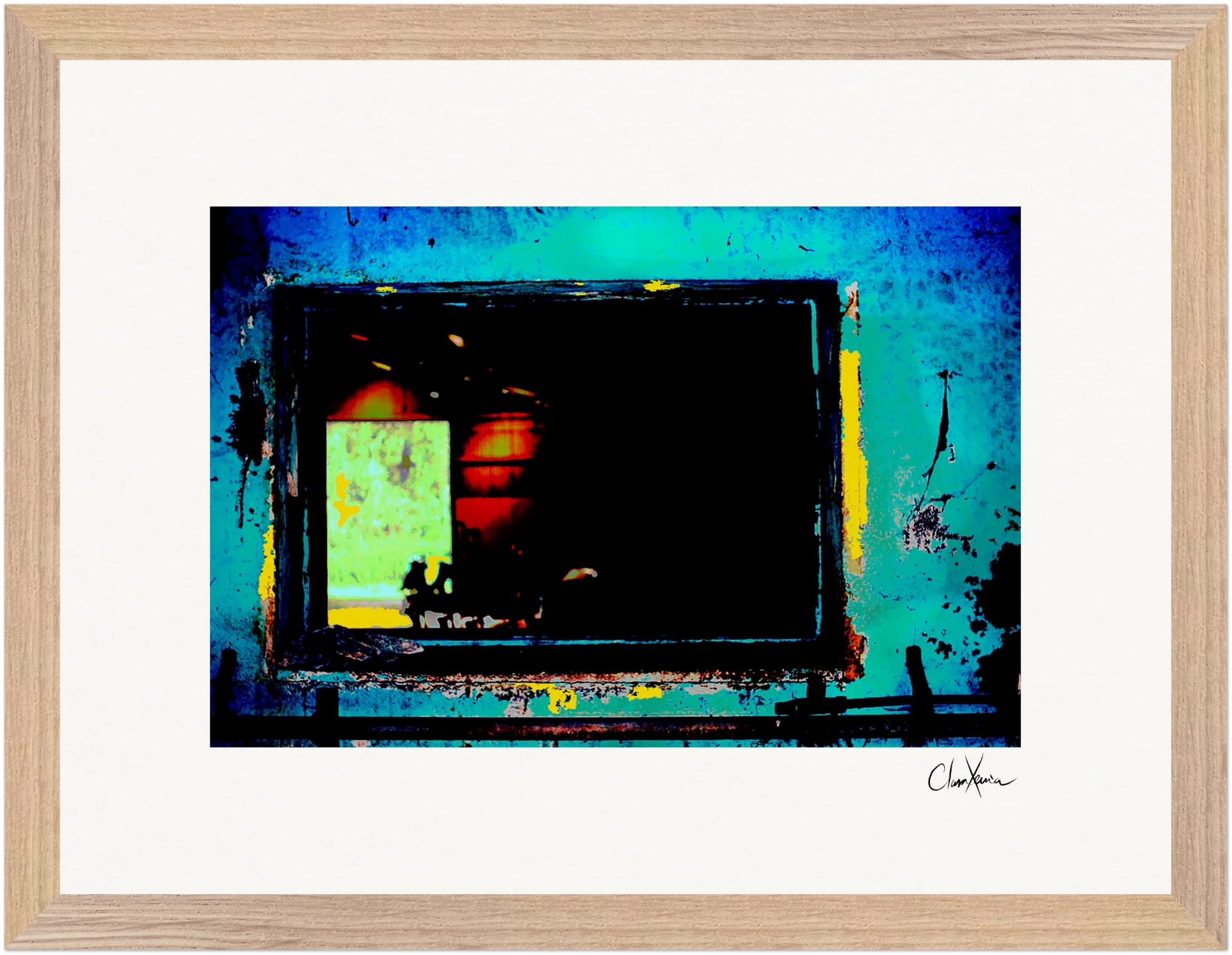 Web of Colors Framed print A3 (29.7 x 42 cm) Wood frame 29