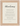 Adventurous Word of Intention Framed print 13x18 cm / 5x7″ Wood frame Linen paper