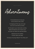 Adventurous Word of Intention Framed print A1 (59.4 x 84.1 cm) Wood frame Carbon paper