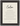 Calm Word of Intention Framed print 13x18 cm / 5x7″ Black frame Linen paper