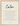 Calm Word of Intention Framed print 30x40 cm / 12x16″ Wood frame Linen paper
