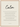 Calm Word of Intention Framed print A2 (42 x 59.4 cm) Wood frame Linen paper