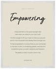 Empowering Word of Intention Framed print 40x50 cm / 16x20″ White frame Linen paper