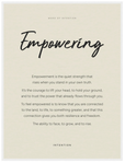Empowering Word of Intention Framed print 60x80 cm / 24x32″ White frame Linen paper