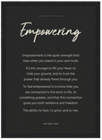 Empowering Word of Intention Framed print 21x29.7 cm / 8x12" Black frame Carbon paper