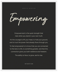 Empowering Word of Intention Framed print 40x50 cm / 16x20″ White frame Carbon paper