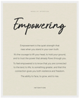 Empowering Word of Intention Framed print 40x50 cm / 16x20″ White frame Linen paper