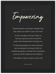 Empowering Word of Intention Framed print A2 (42 x 59.4 cm) Black frame Carbon paper