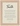 Faith Word of Intention Framed print A3 (29.7 x 42 cm) Wood frame Linen paper