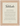 Fortitude Word of Intention Framed print A3 (29.7 x 42 cm) Wood frame Linen paper