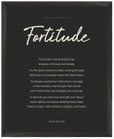Fortitude Word of Intention Framed print 40x50 cm / 16x20″ Black frame Carbon paper