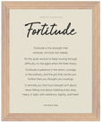 Fortitude Word of Intention Framed print 40x50 cm / 16x20″ Wood frame Linen paper