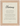 Glorious Word of Intention Framed print 13x18 cm / 5x7″ Wood frame Linen paper