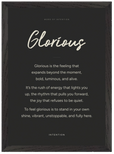 Glorious Word of Intention Framed print A3 (29.7 x 42 cm) Black frame Carbon paper