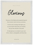 Glorious Word of Intention Framed print A3 (29.7 x 42 cm) White frame Linen paper