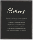 Glorious Word of Intention Framed print 40x50 cm / 16x20″ Black frame Carbon paper