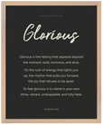 Glorious Word of Intention Framed print 40x50 cm / 16x20″ Wood frame Carbon paper