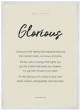 Glorious Word of Intention Framed print A2 (42 x 59.4 cm) White frame Linen paper