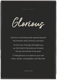 Glorious Word of Intention Framed print 70x100 cm / 28x40″ Black frame Carbon paper