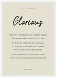 Glorious Word of Intention Framed print A3 (29.7 x 42 cm) White frame Linen paper