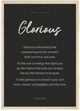 Glorious Word of Intention Framed print A3 (29.7 x 42 cm) Wood frame Carbon paper